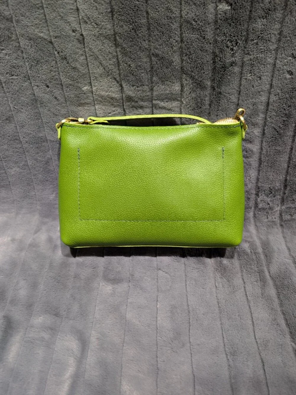 Portland Leather Poppy Purse Small Mantis Green Crossbody NWT
